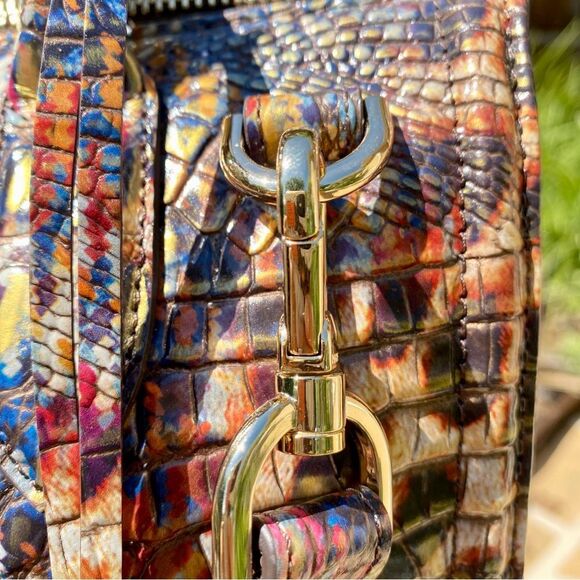 BRAHMIN CAROLINE TRENDSETTER MELBOURNE EMBOSSED LEATHER NWT - Picture 8 of 13